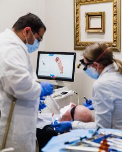 A patient at Krengel Dental undergoing a dental procedure